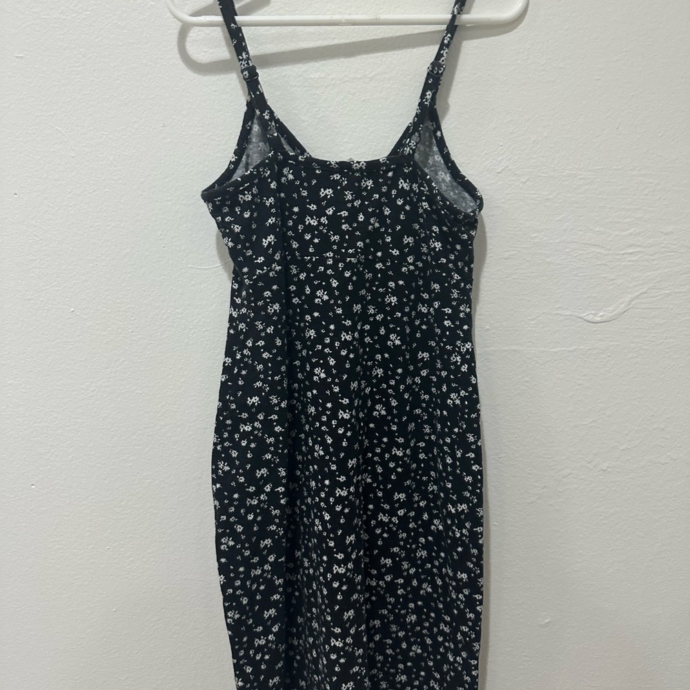 Black slip dress